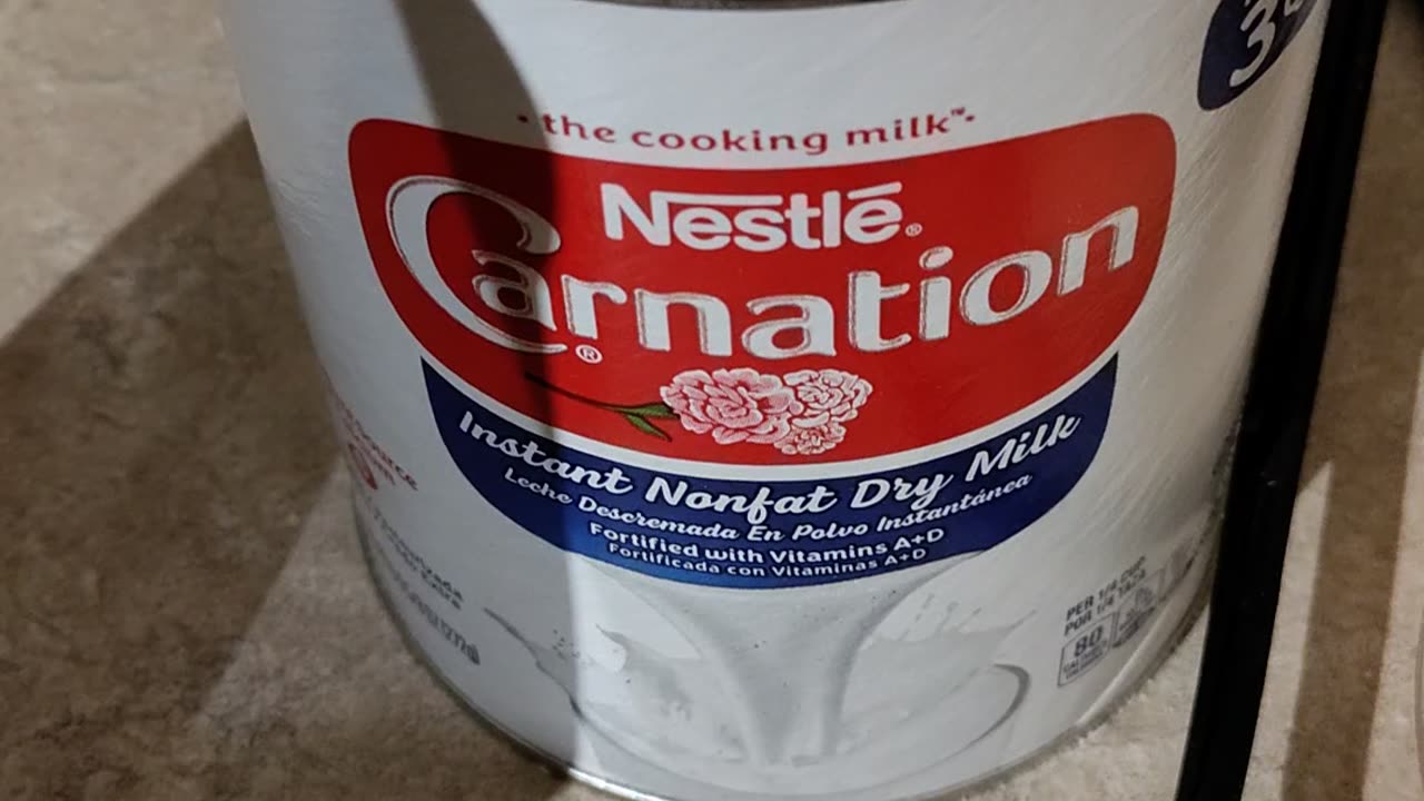 Drinking Nestle Carnation Instant Nonfat Dry Milk, Dbn, MI, 9/22/23