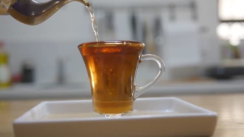 Hot Tea in kettle|