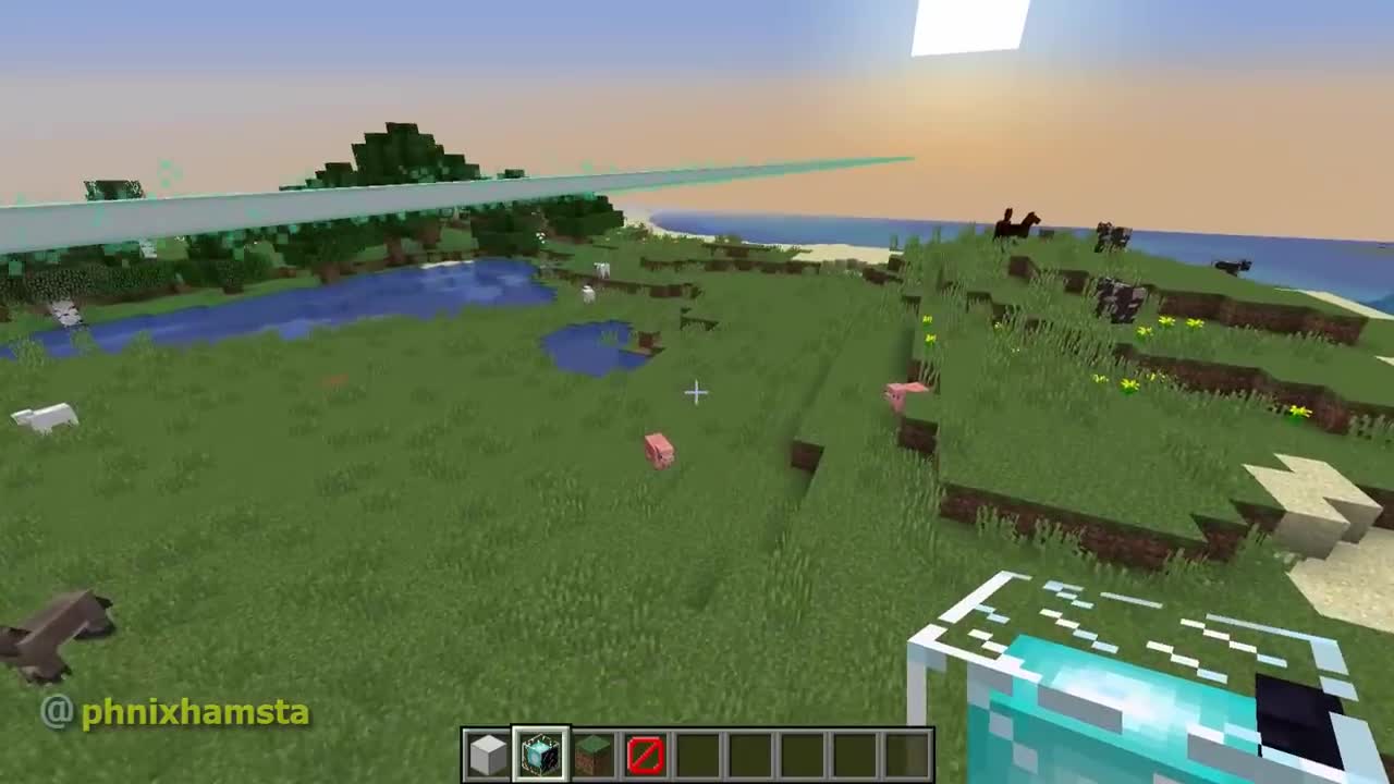 A Sideways Beacon in Minecraft!