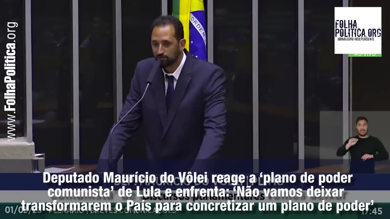 Deputado Maurício do Vôlei reage a ‘plano de poder comunista’ de Lula e enfrenta: ‘Não vamos...