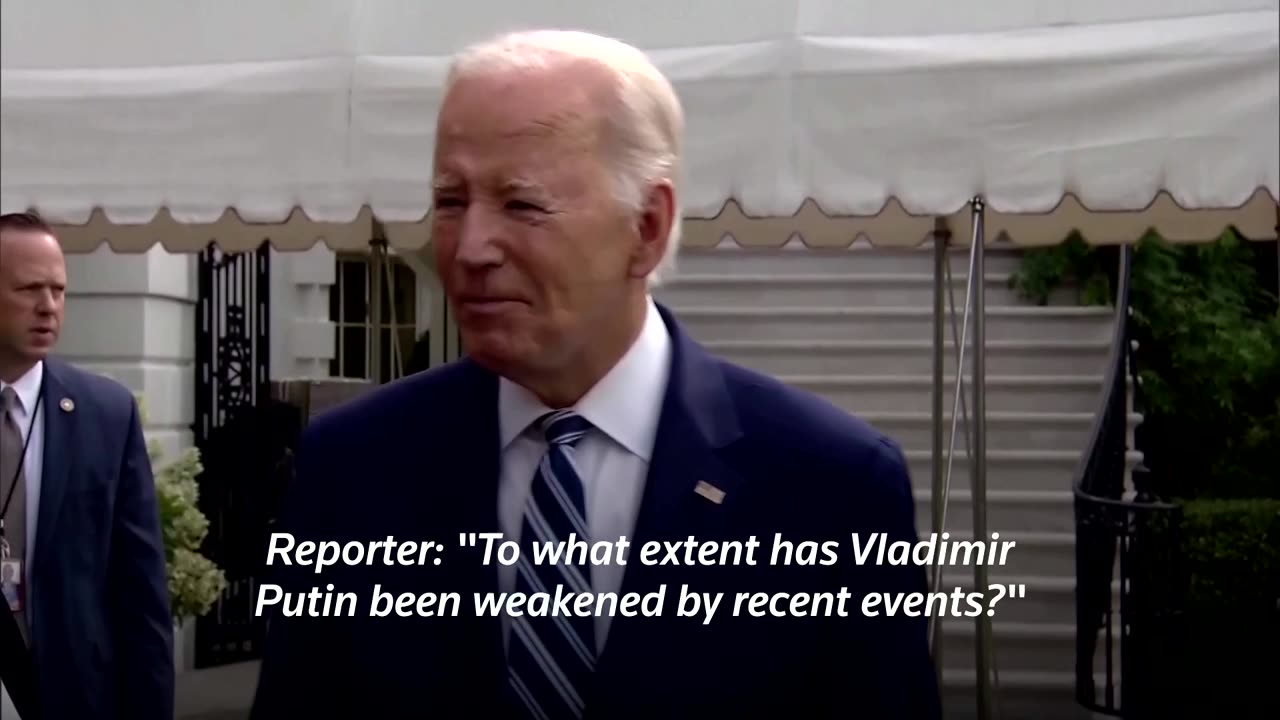 Biden: Putin 'losing the war at home'