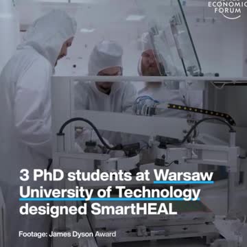 Smart dressing tells you when a wound has healed.chronic wounds when they've healed.