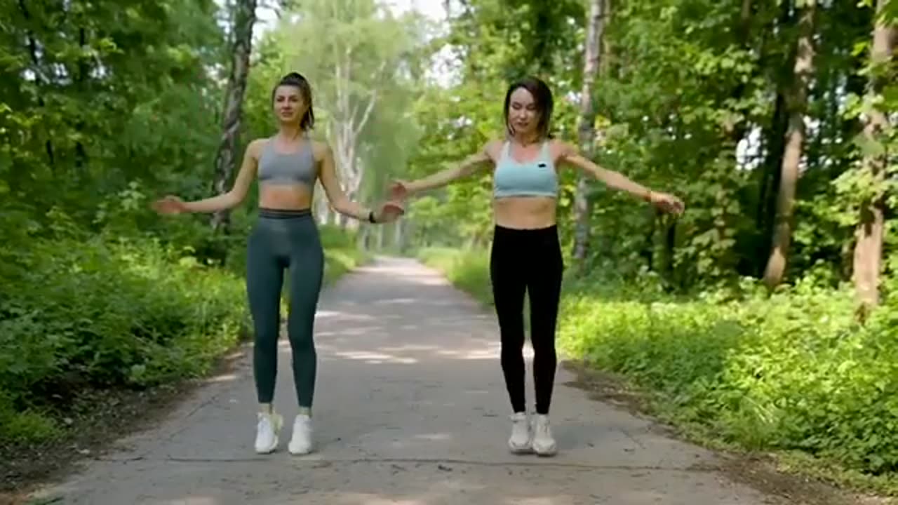 Two Beautiful Yoga Girls