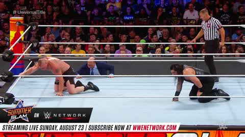 Roman Reigns v/s Brock Lesnar v/s Braun Strowman Full match