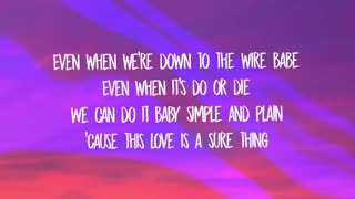 Miguel - Sure Thing (Lyrics)