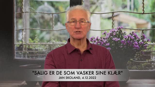 Jan Skoland: "Salig er de som vasker sine klær"