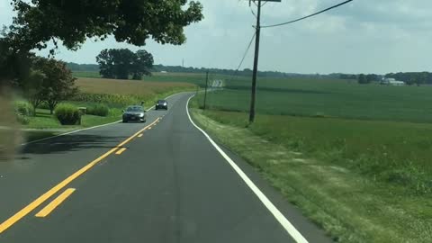 corn on left, beans on right