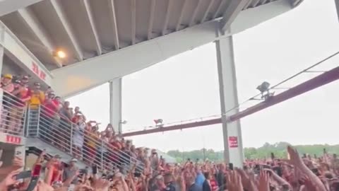 Trump showed up to the Iowa vs. Iowa State game and the crowd went bonkers.