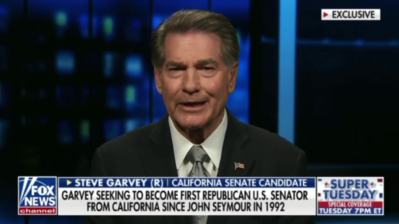 Steve Garvey EXPLAINS why he is running for Senate in California