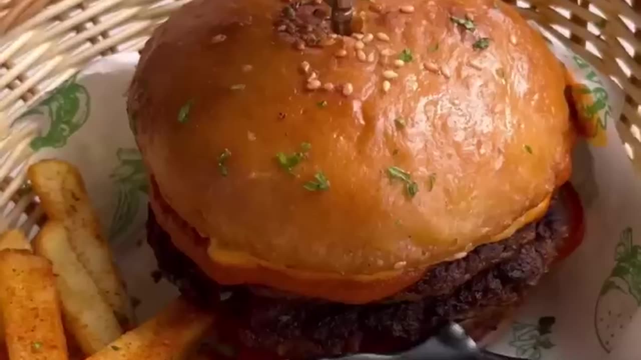 Cheesiest Veg Burger 😍 #shorts #trending #viral #burger