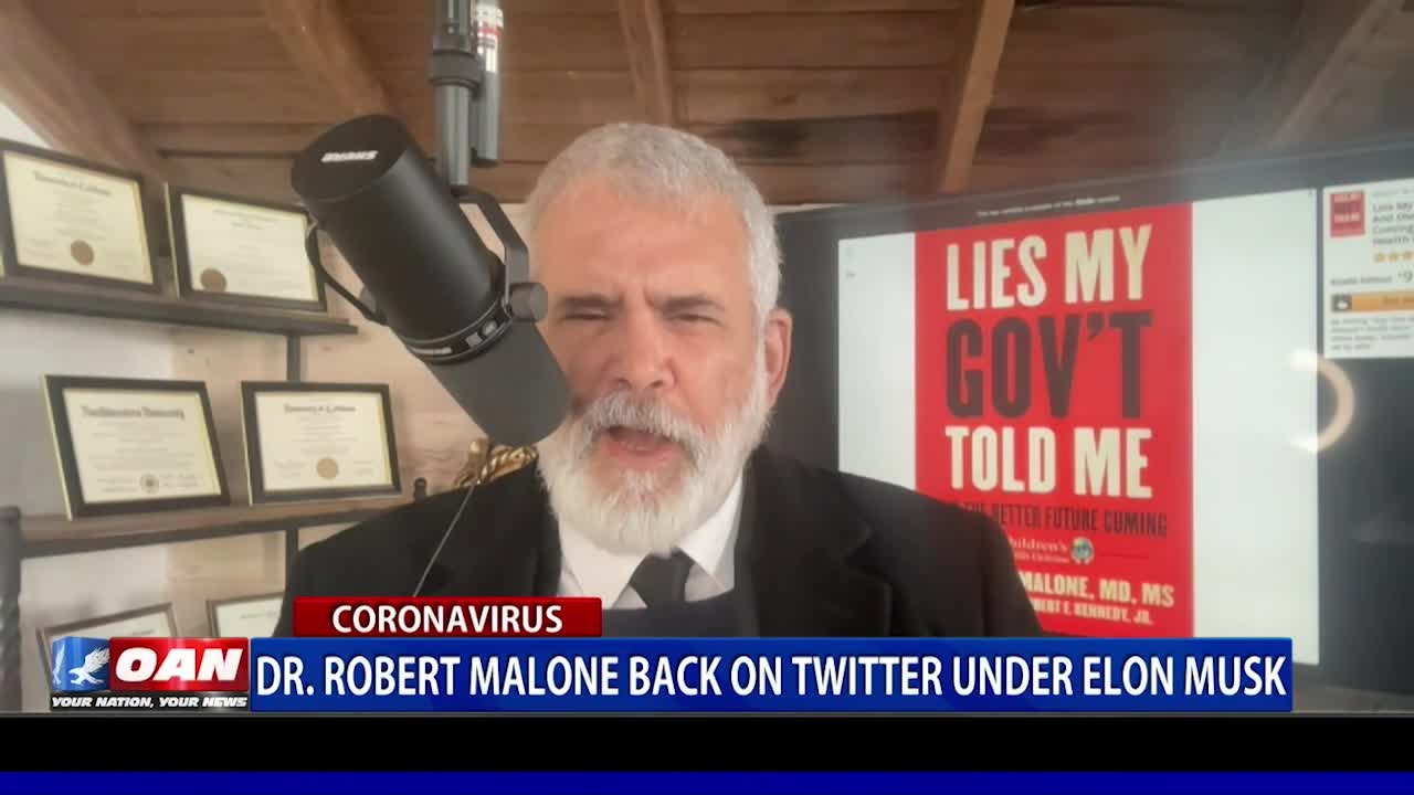 Dr. Robert Malone back on Twitter under Elon Musk