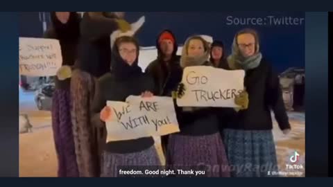 Children Thank Canadian Truckers