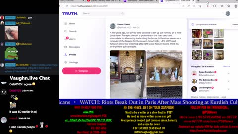 2022-12-23 15:00 EST - The PATRIOTski Tavern: