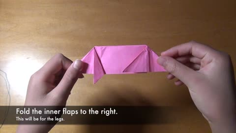 How to make an origami pig