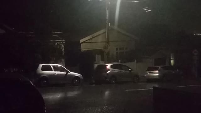 Raining Hard in Daniel St, Newtown