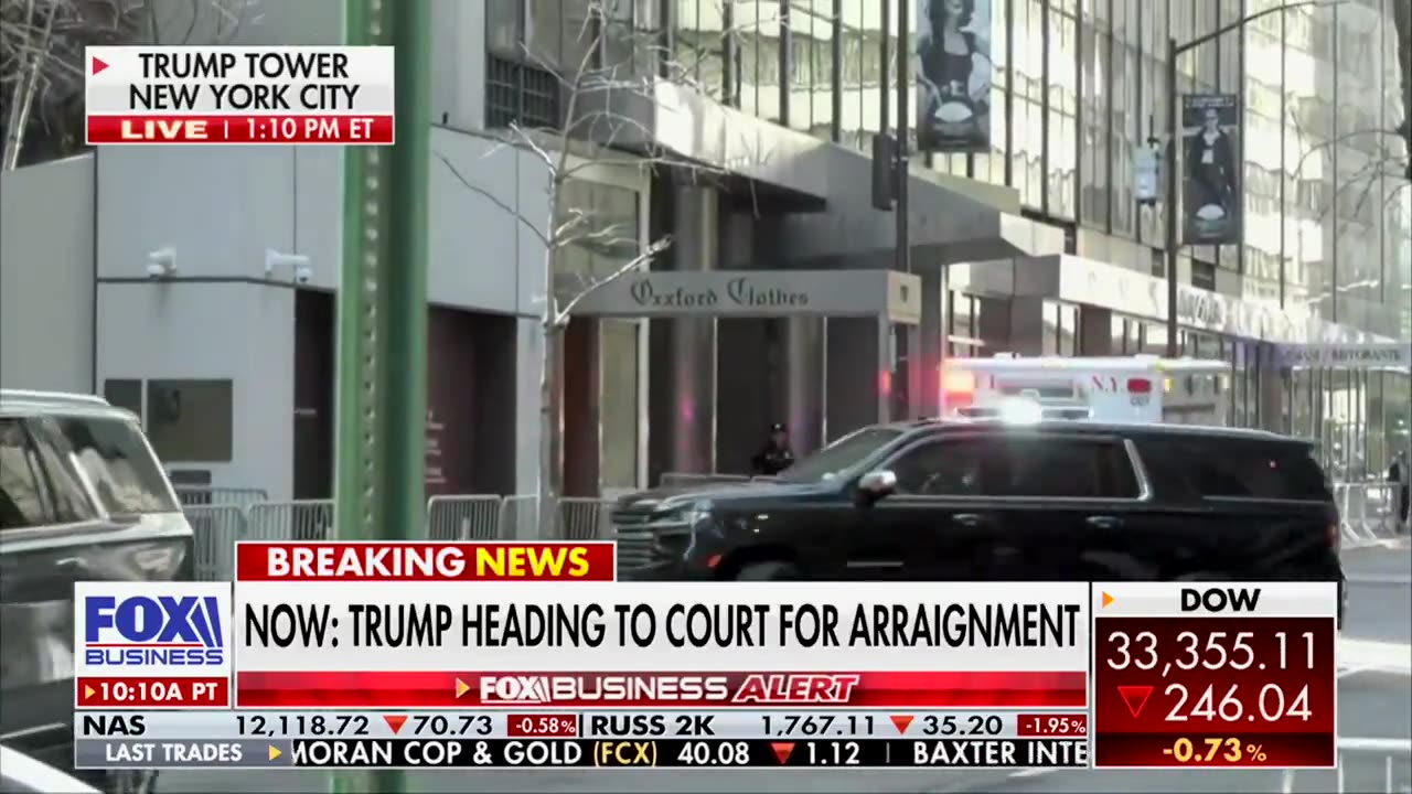 BREAKING: President Trump departs Trump Tower in New York City for Manhattan Criminal Courthouse