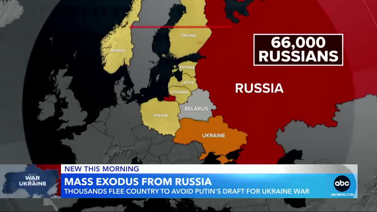 Putin on verge of international law violation, men flee potential draft l GMA