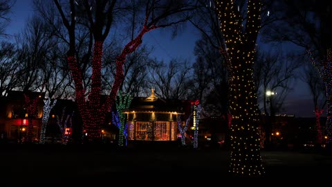 Arizona Christmas Lights And Gazebo