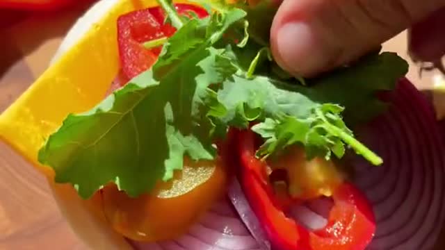 Trust me on the bell pepper. I can’t recommend this enough. So satisfying.