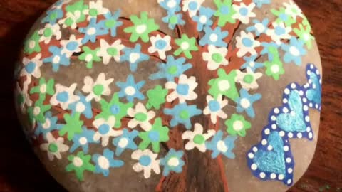 beautiful handmade pebble painting designs