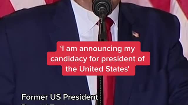 Donald Trump has officially launched a third bid for the US