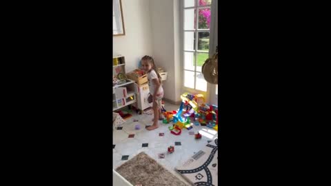 Kid finds the perfect hiding spot for hide-and-seek