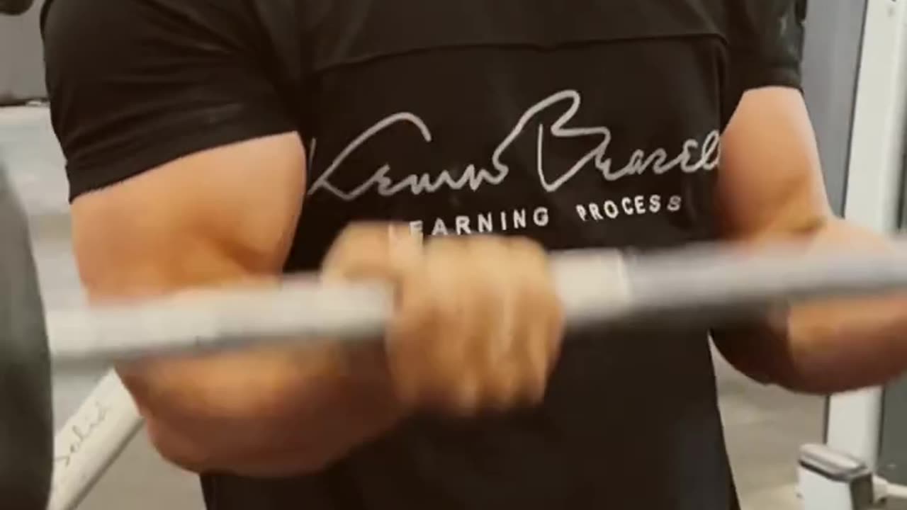 BARBELL CURL BICEPS WORKOUT #bodybuilding #fitness