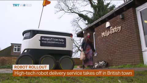 High-tech robot delivery service takes off in British town Money Talks