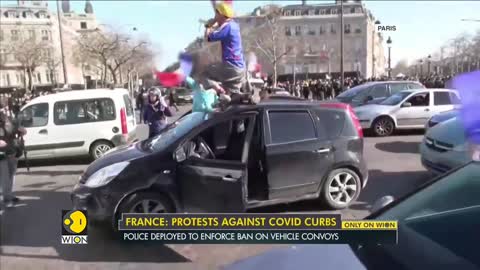 France : Police fire tear gas as thousands protest against COVID - 19 curbs | Latest English News