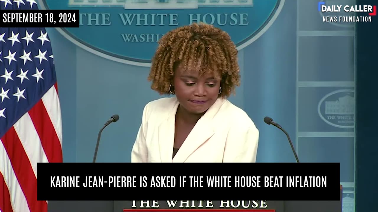 Karine Jean-Pierre Is Asked If The White House Beat Inflation