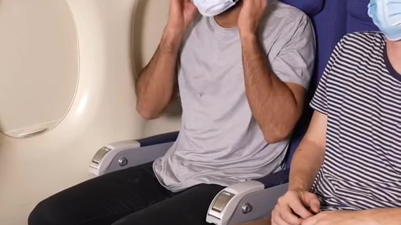 Put your mask on the second