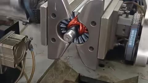 Winding dc motor rotor