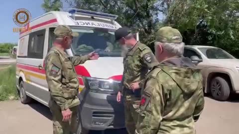 Otevření nemocnice za pomoci ruské armády v LLR