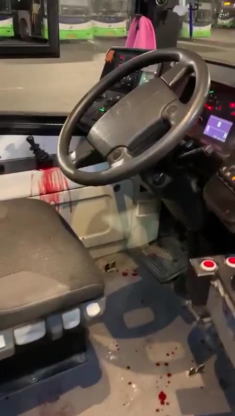 Israeli settlers attack Jerusalem bus driver Ahmed Abu Al-Hawa in the Kiryat Sefer area with a knife