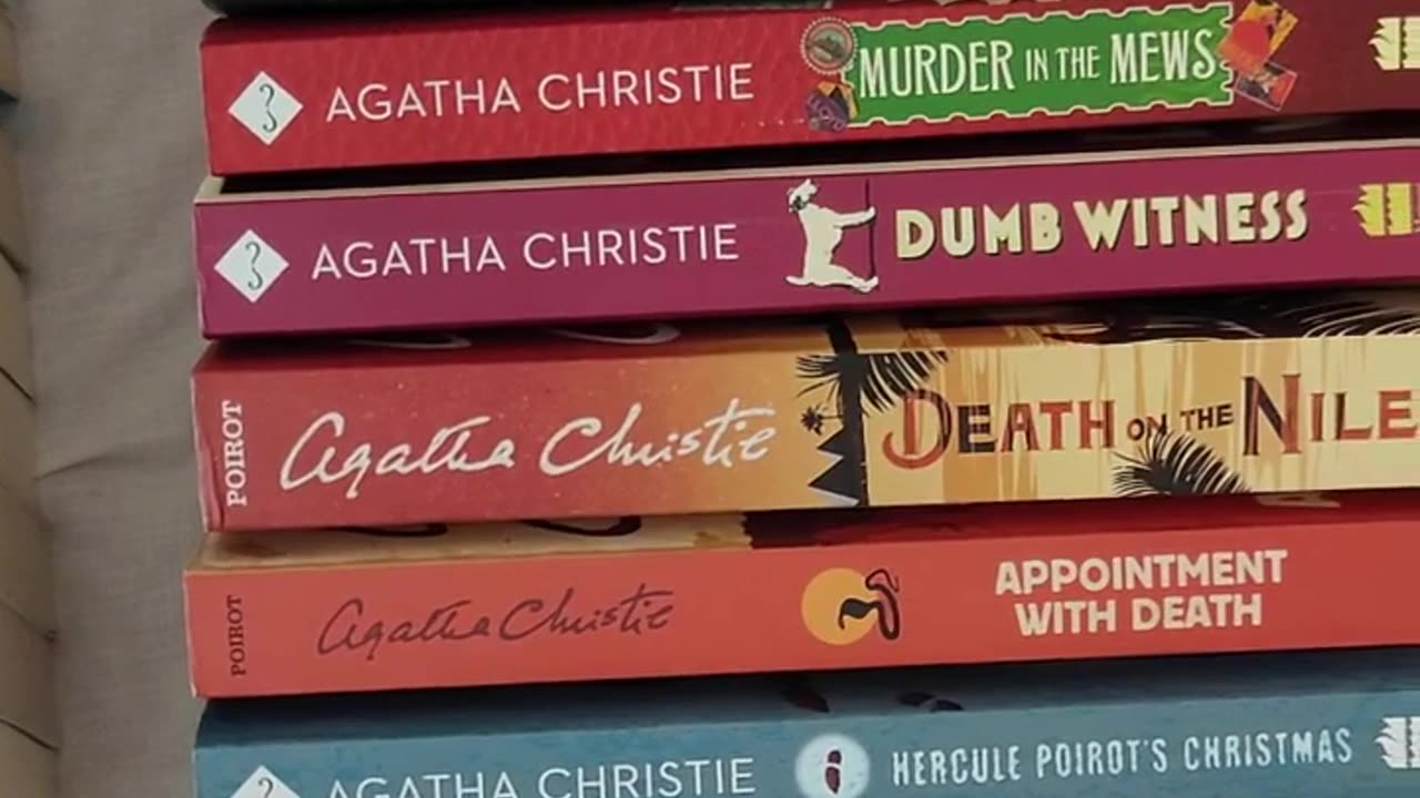 Collection of Hercule Poirot Books!! #agatha_christie #herculepoirot #book #booklover