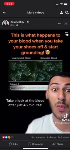 THIS IS WHAT HAPPENS TO YOUR BLOOD 🤔WHEN YOU TAKE YOUR SHOES OFF AND START GROUNDING😱