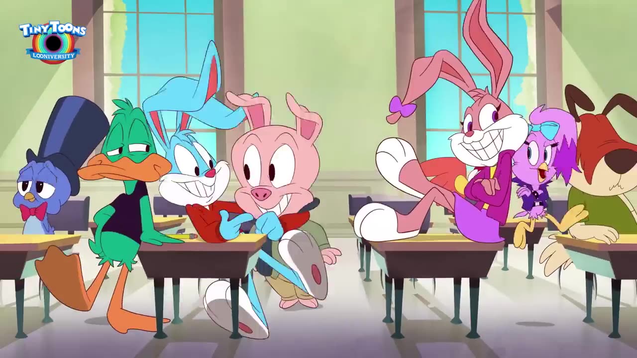 Tiny Toons Looniversity - Theme Song 🐰 ✏️ | Cartoon