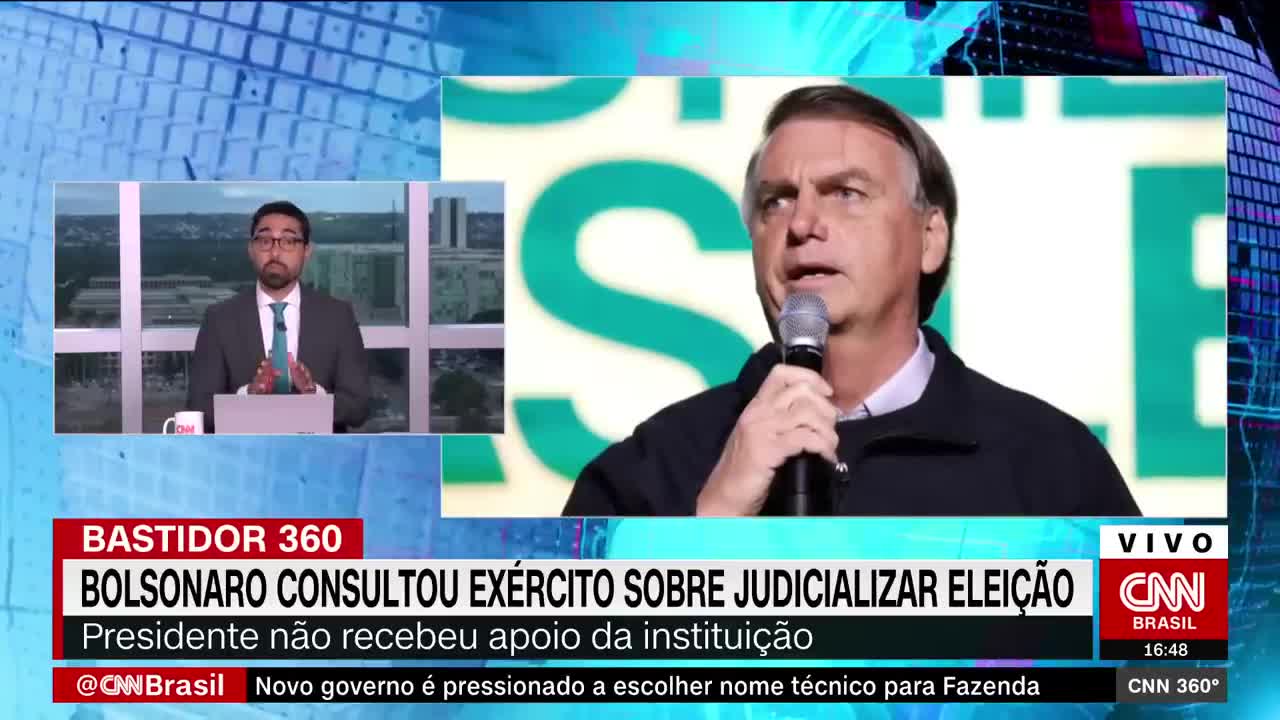 Bolsonaro consultou o Exército sobre judicializar a eleição | CNN 360º