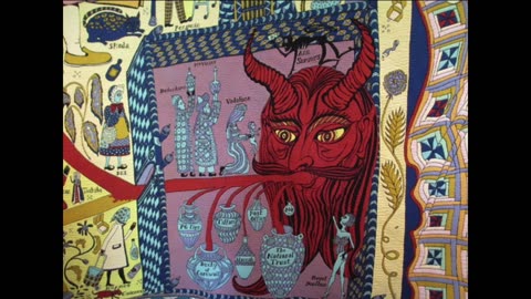 WE ARE DEALING WITH UNHINGED DEMONIC PSYCHOPATHS! THE WEF'S MURAL DEPICTS SATAN EATING A CHILD!