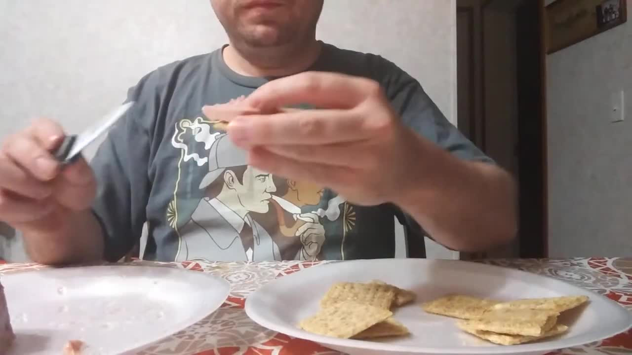 Crackers and Spam Mukbang ASMR