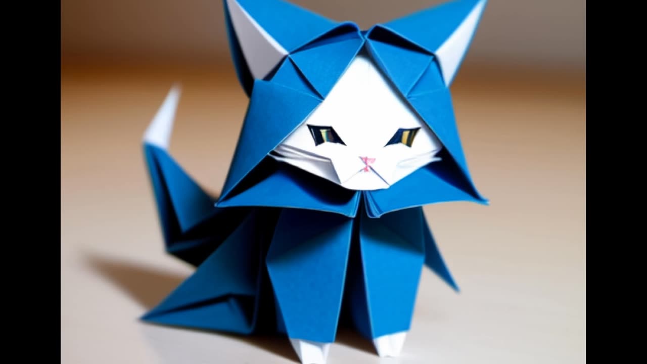 Origami Cat Picture ☯️
