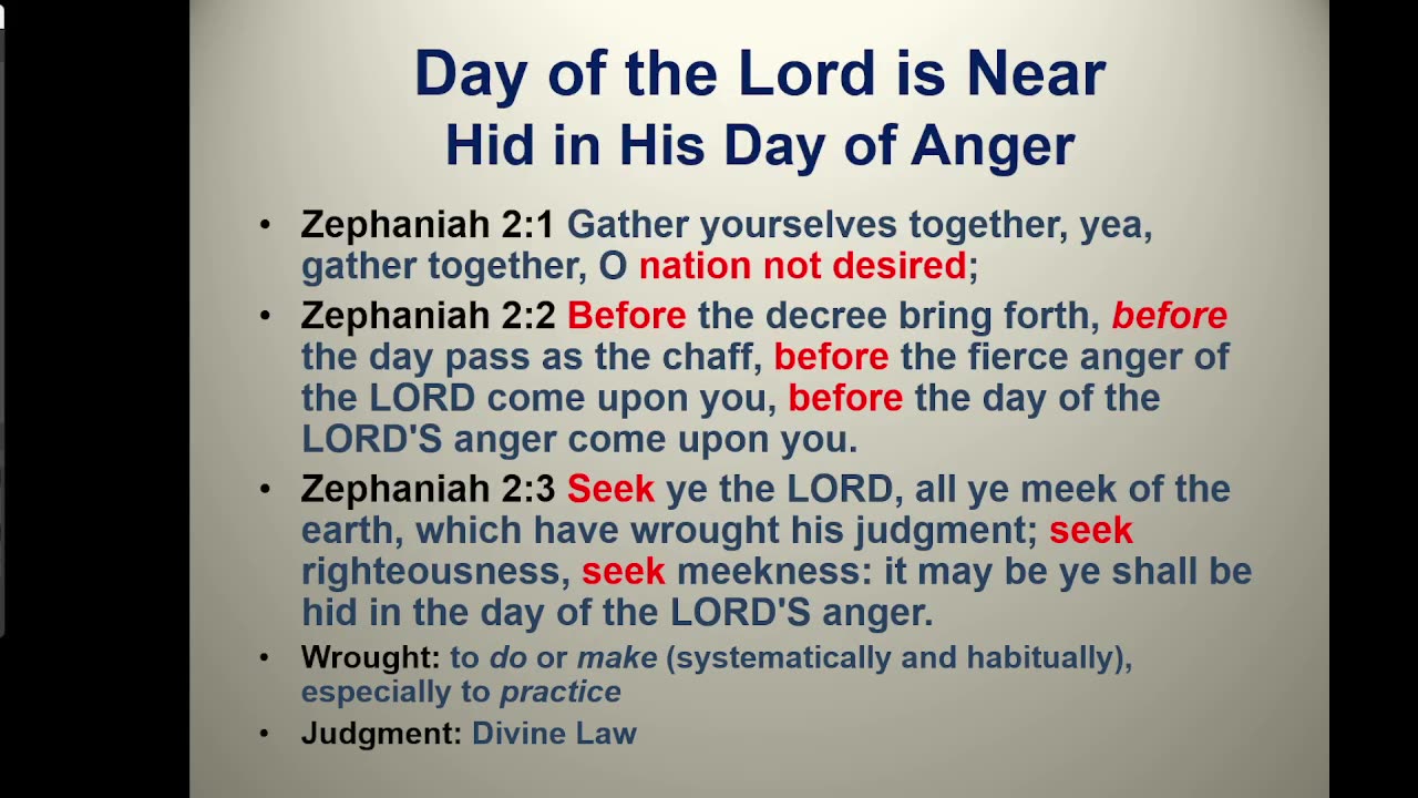 Day of the Lord is Near and Abba Father Prayer Time