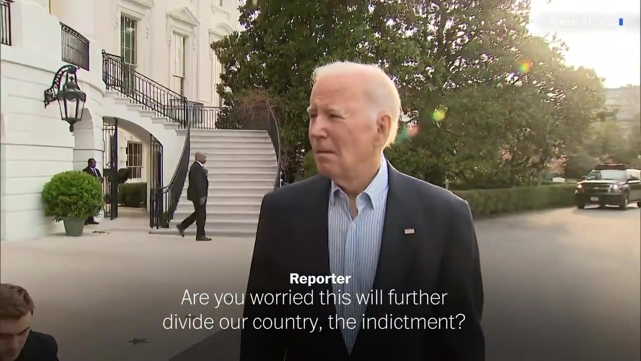 BIDEN on Trump indictment 🔥🔥🔥