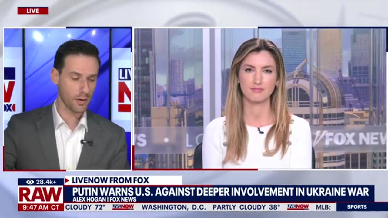 Putin warns of nuclear war risk if US helps Ukraine in war with Russia - LiveNOW from FOX