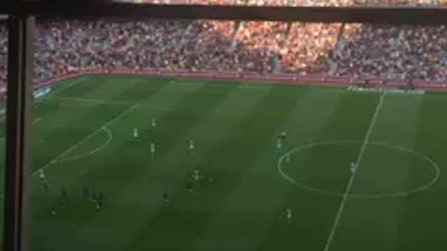 VIDEO: Leo Messi goal LIVE form the stands!