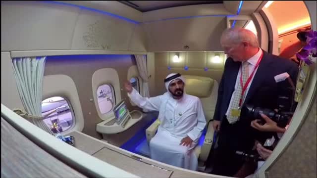 Prince of Dubai “Traveling ” on Qator First Class