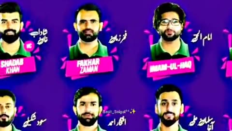 World cup squad without Muhammad Amir 💔