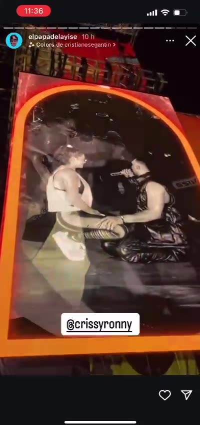 Criss pide matrimonio a su pareja en pleno concierto en vivo