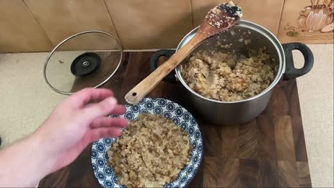 Organic Lebanese Mujadara Recipe Lentils Burghal & Onion Vegetarian