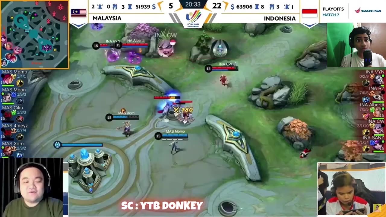 Reaksi streamer oura,xinn, donkey lihat timnas mlbb ke final SEA GAMES!!! Emas di depan mata!!!